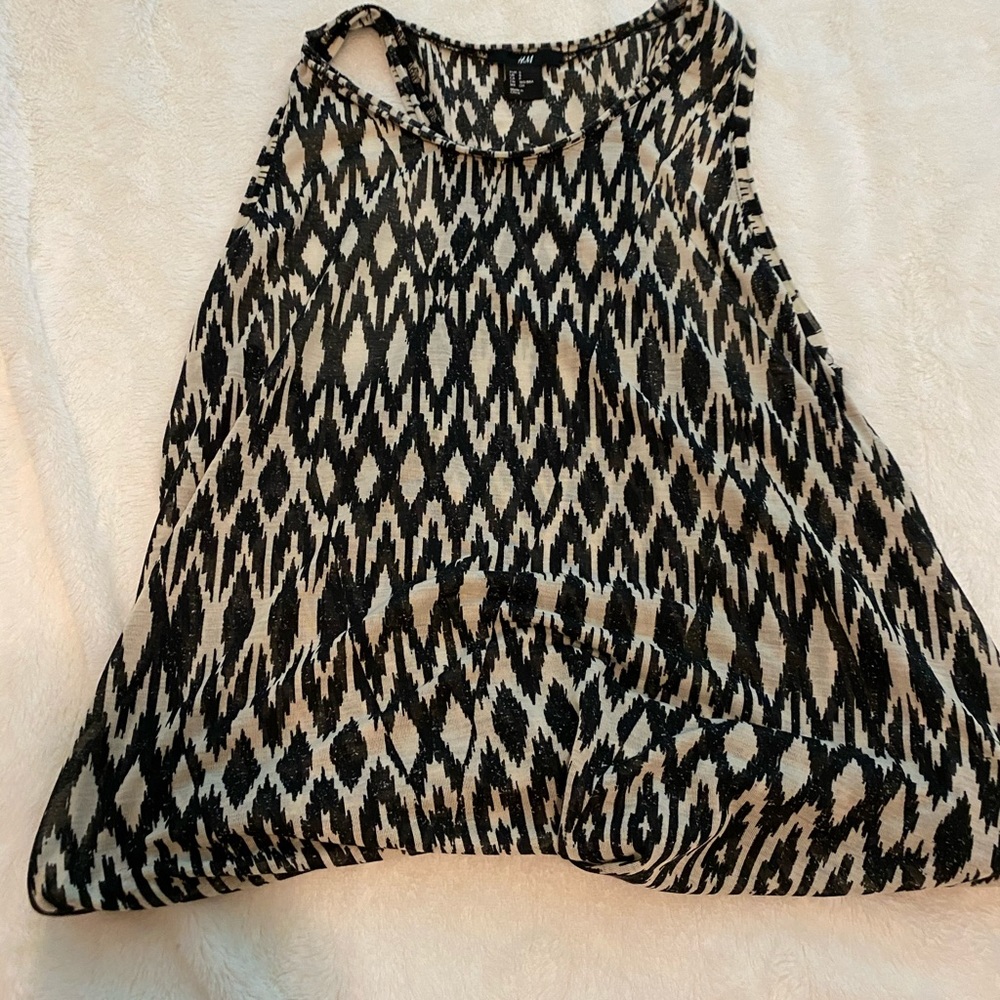 Black and white tank